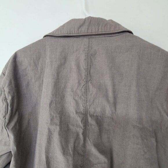 Banana Republic Fac Women's Button Up Utility Jacket Gray Size XL - Picture 6 of 8